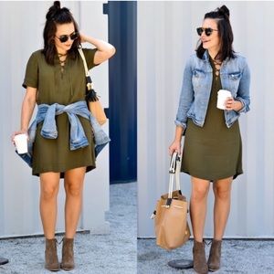 Madewell Novella lace up dress